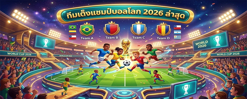 ทีมเต็งแชมป์บอลโลก 2026 ล่าสุด