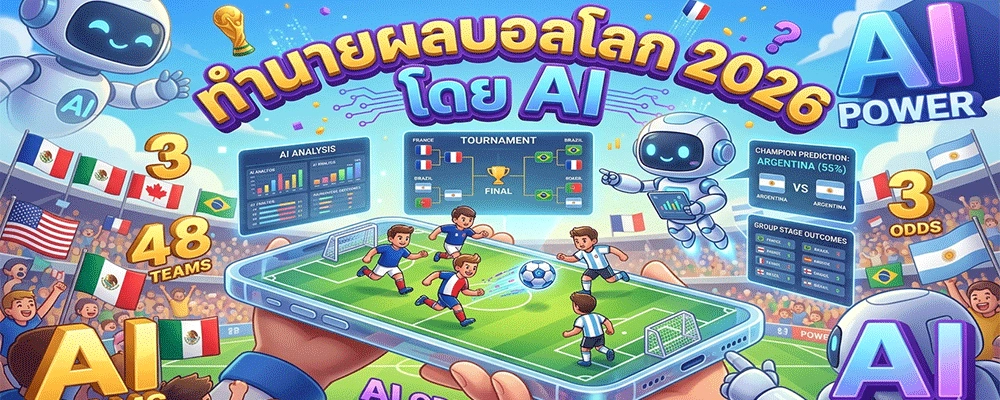 ทำนายผลบอลโลก 2026 โดย AI